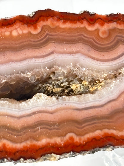 High Quality Druzy Zhanguo Agate Pair, China