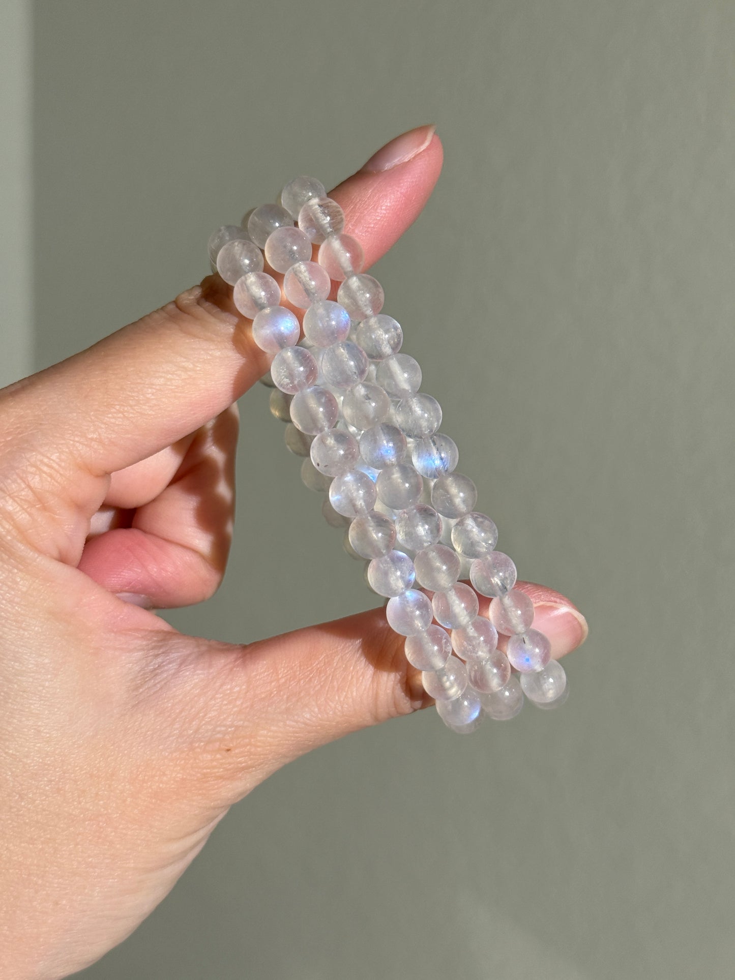 High Quality Moonstone Bracelets, 7mm