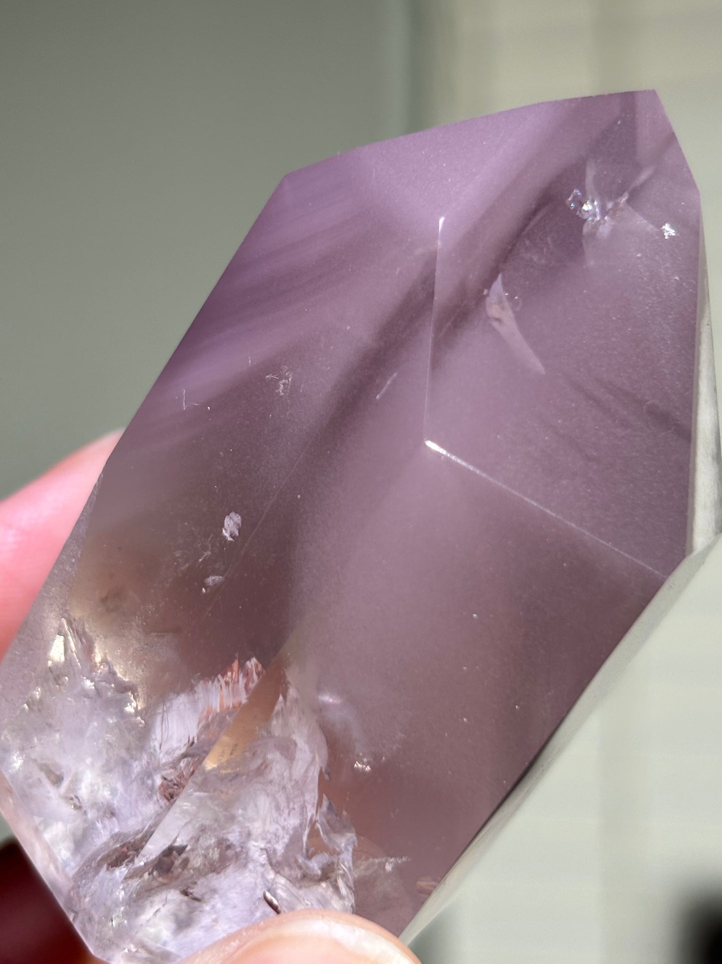High Quality Large Chunky Phantom Pink Lithium Quartz Tower, Brazil
