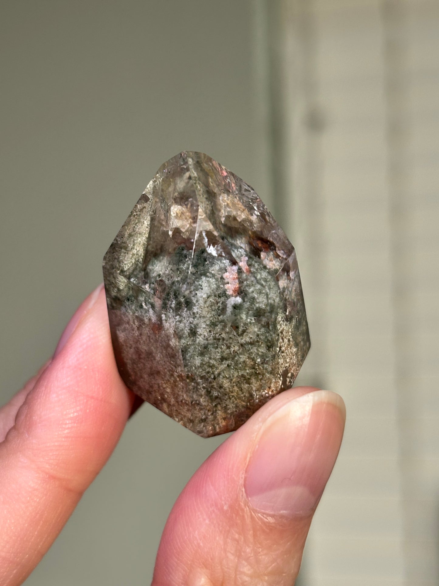 High Quality Water Clear Lodalite Quartz Tower, Brazil