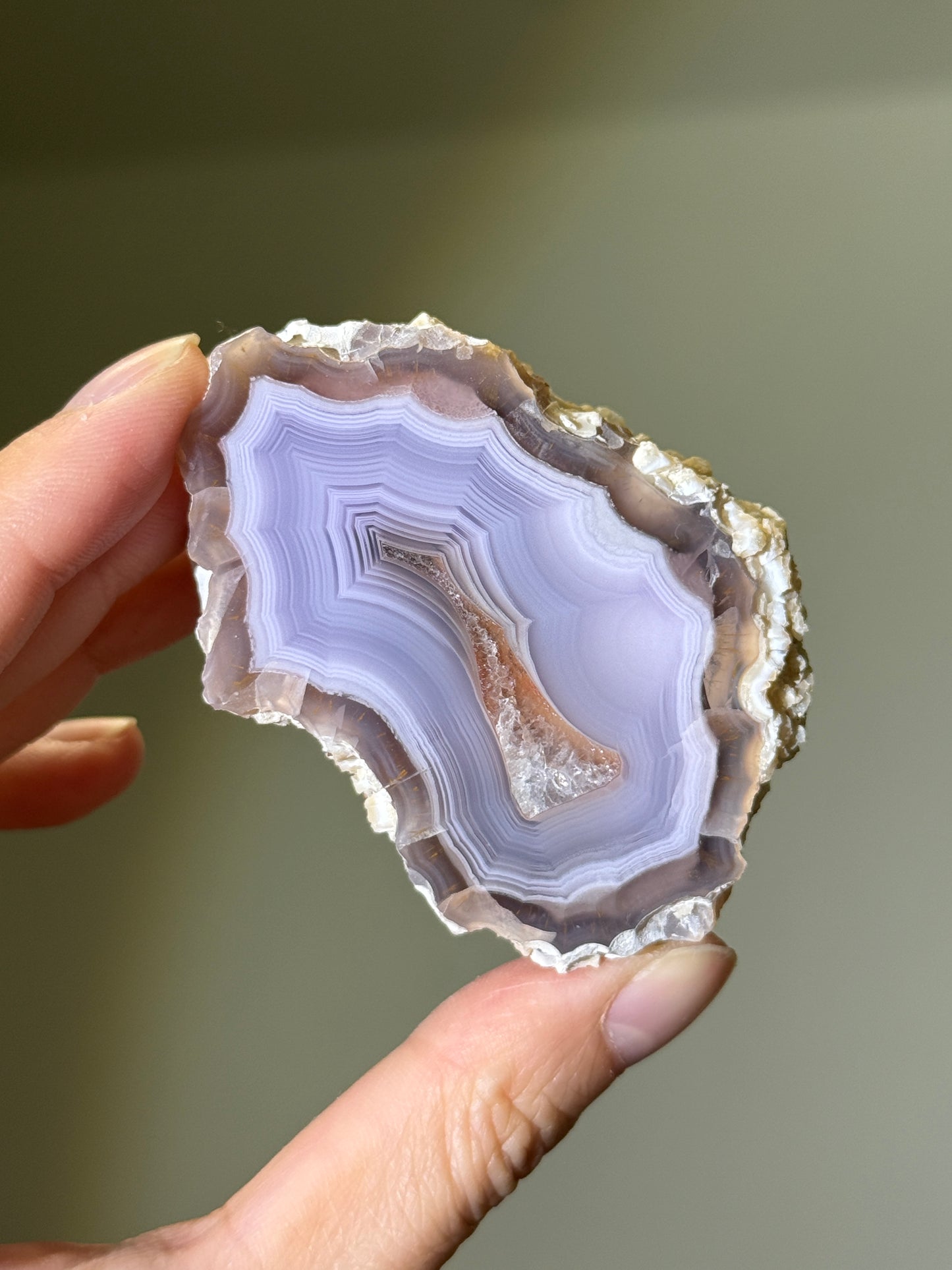 Large Purple Laguna Agate With Parallax Effect, Mexico