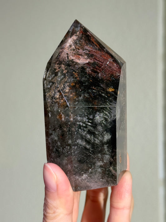 Large Chunky Moody Garden Quartz Tower, Zambia