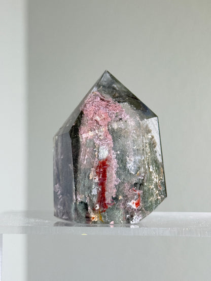 High Quality Mint Green & Pink Garden Quartz Tower, Zambia