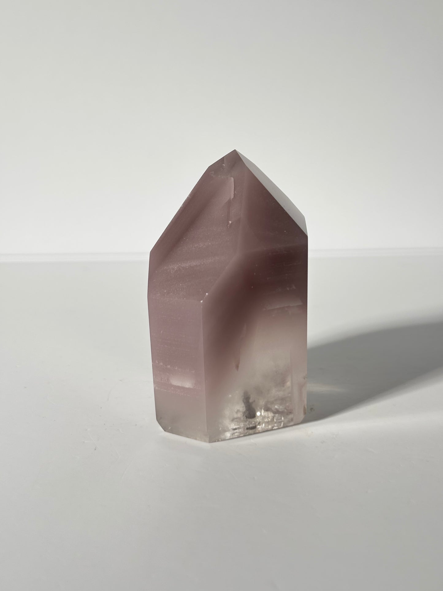 High Quality Large Chunky Phantom Pink Lithium Quartz Tower, Brazil