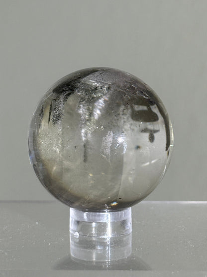 High Quality Water Clear Sage Green Garden Quartz Sphere, Brazil