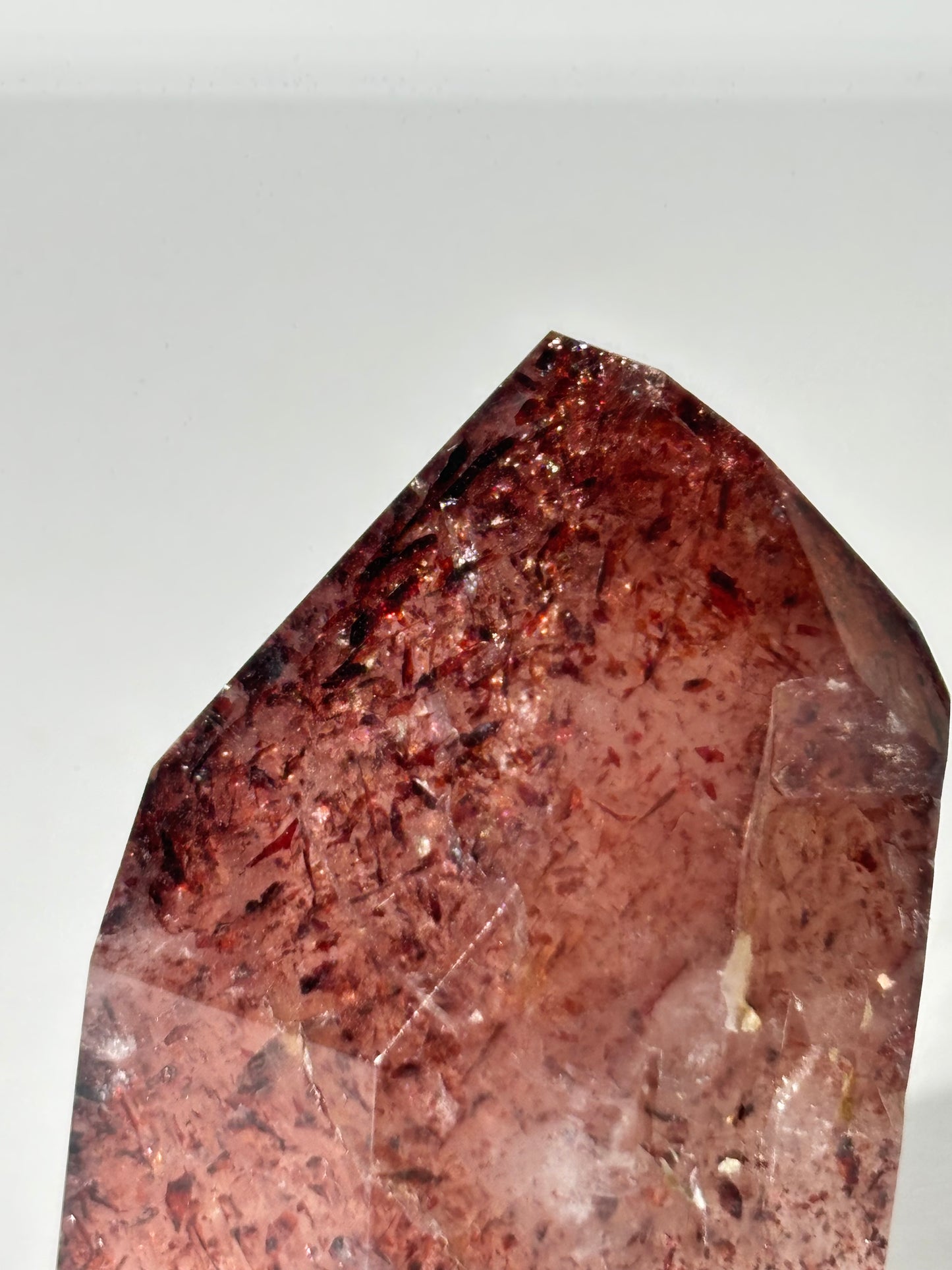 High Quality Rare Phantom Harlequin Quartz Tower, South Africa