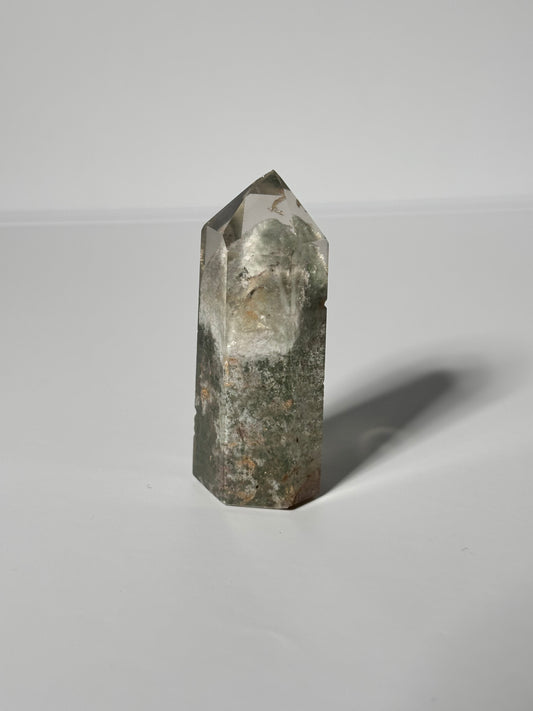 High Quality Sage Green Phantom Lodalite Tower, Brazil