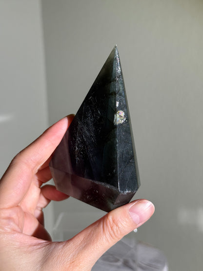 Gorgeous Blue Labradorite Pyramid, Madagascar