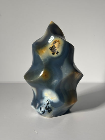 Large Spooky Dendritic Orca Agate Freeform, Madagascar