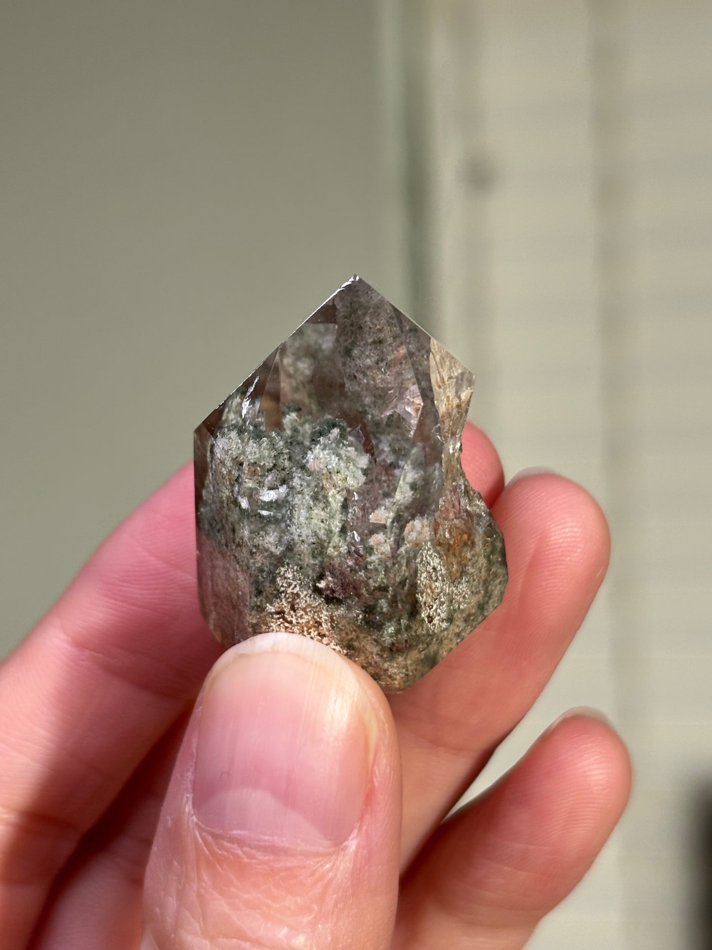 High Quality Water Clear Lodalite Quartz Tower, Brazil