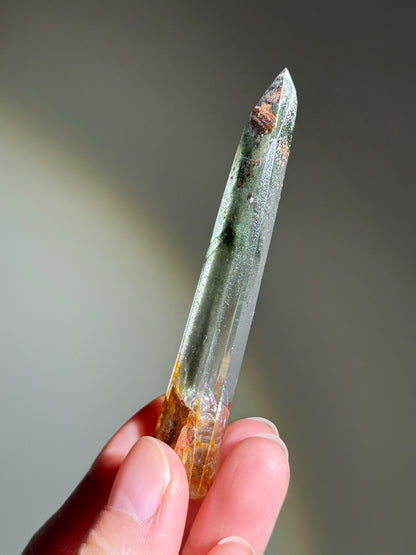 High Quality Shimmery Skinny Green Chlorite Tower, Brazil
