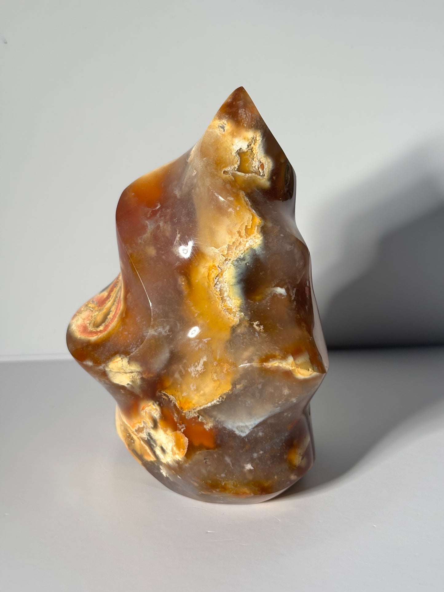 Large Chunky Orca Carnelian Agate Flame, Madagascar