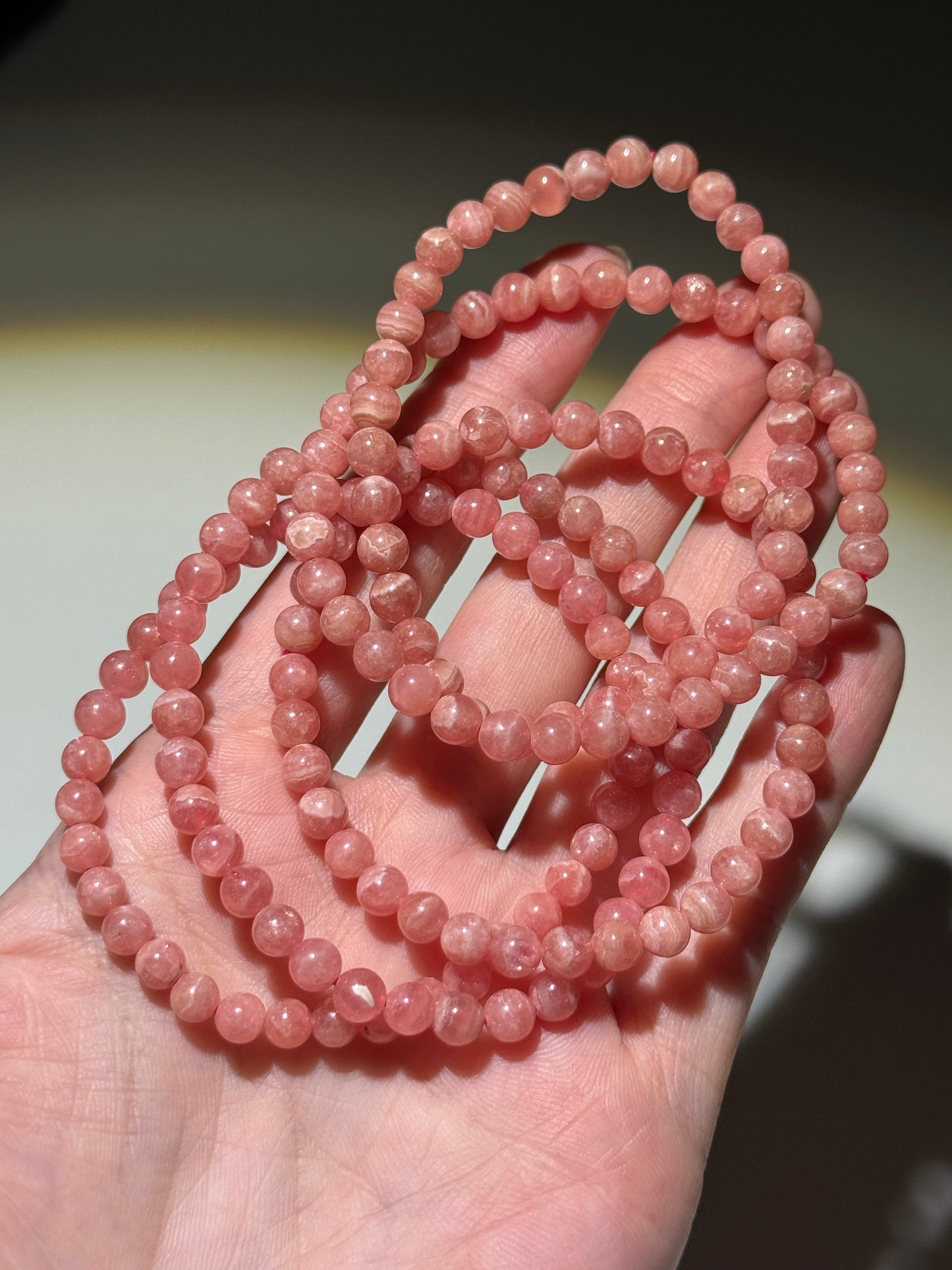 Rhodochrosite Bracelets, 5.5mm