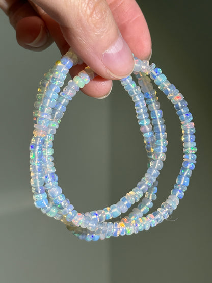 Genuine Ethiopian Opal Bracelets, 5mm