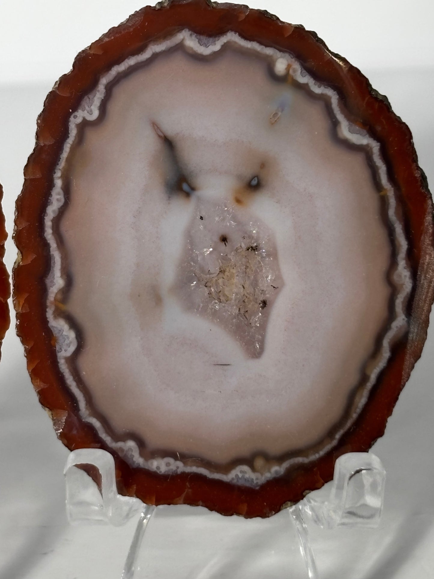 Red & Pink Zhanguo Agate Pair, China