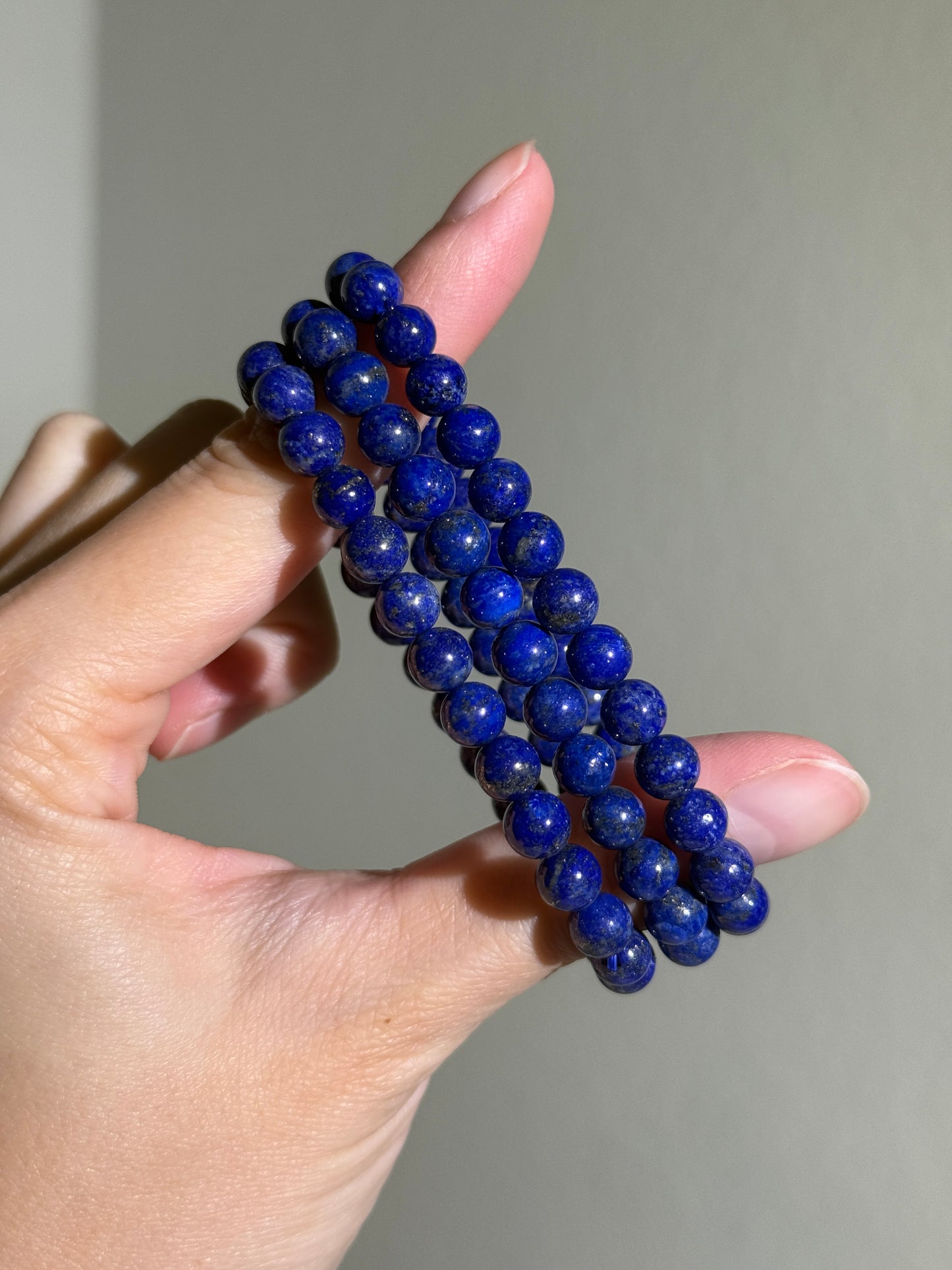 High Quality Lapis Lazuli Bracelets, 7mm