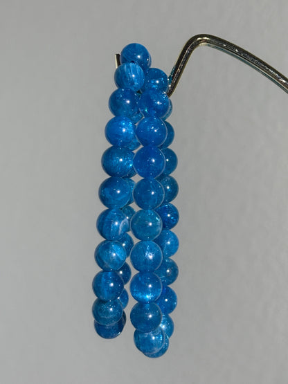 High Quality Gemmy Blue Apatite Bracelets, 8-9mm