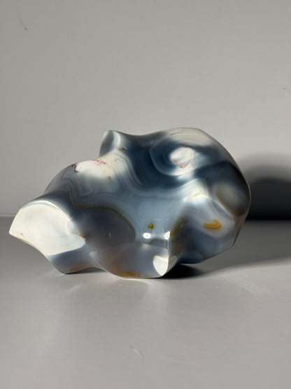 Large Chunky Orca Agate Flame, Madagascar