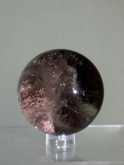 High Quality Layered Pink Garden Quartz Sphere, Zambia
