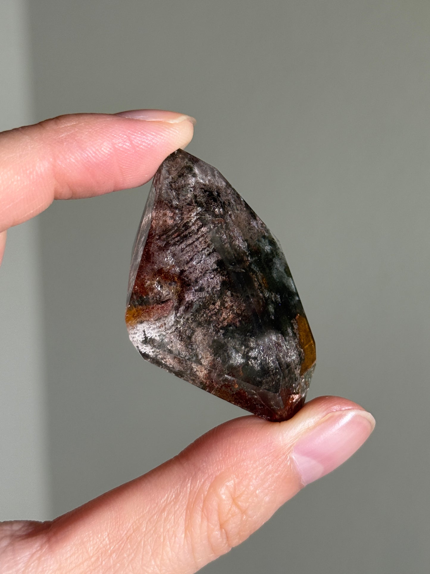 High Quality Colorful Garden Quartz Freeform With Rutile, Zambia