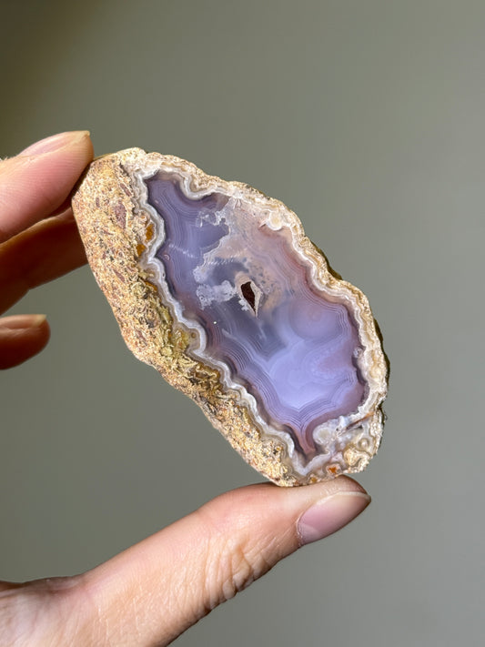 Large Lavender Purple Laguna Agate, Mexico