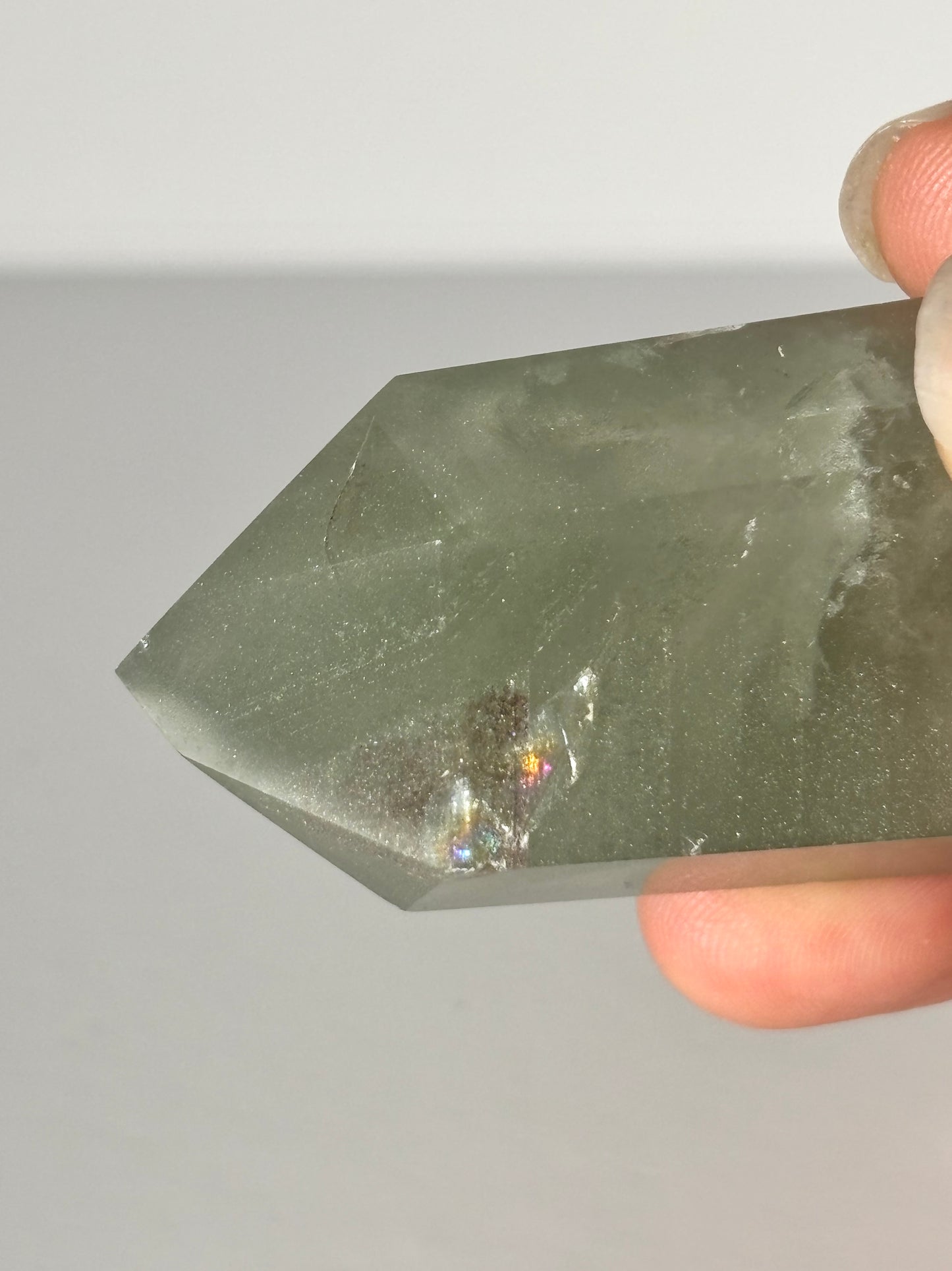 High Quality Green Phantom Chlorite Tower, Brazil