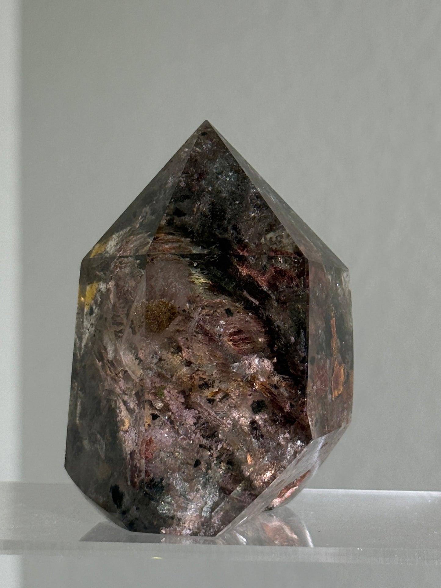 Large Chunky Colorful Garden Quartz Tower, Zambia