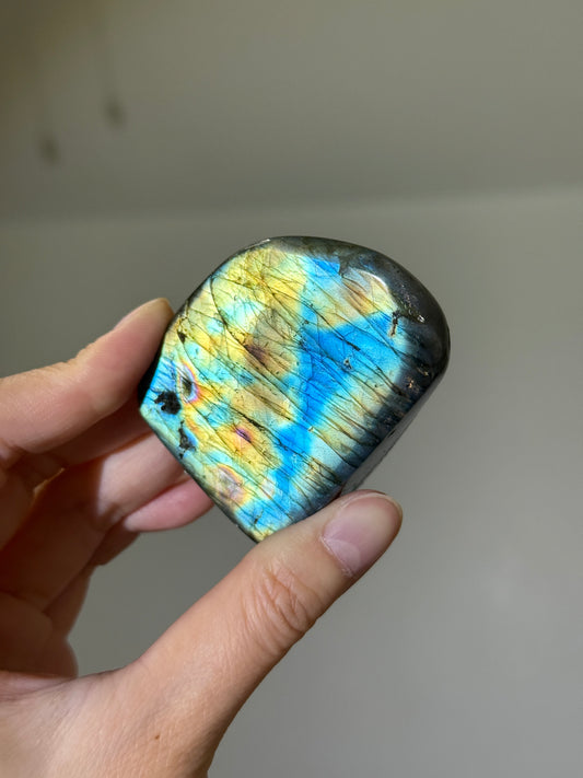 High Quality Full Flash Rainbow Labradorite Freeform, Madagascar