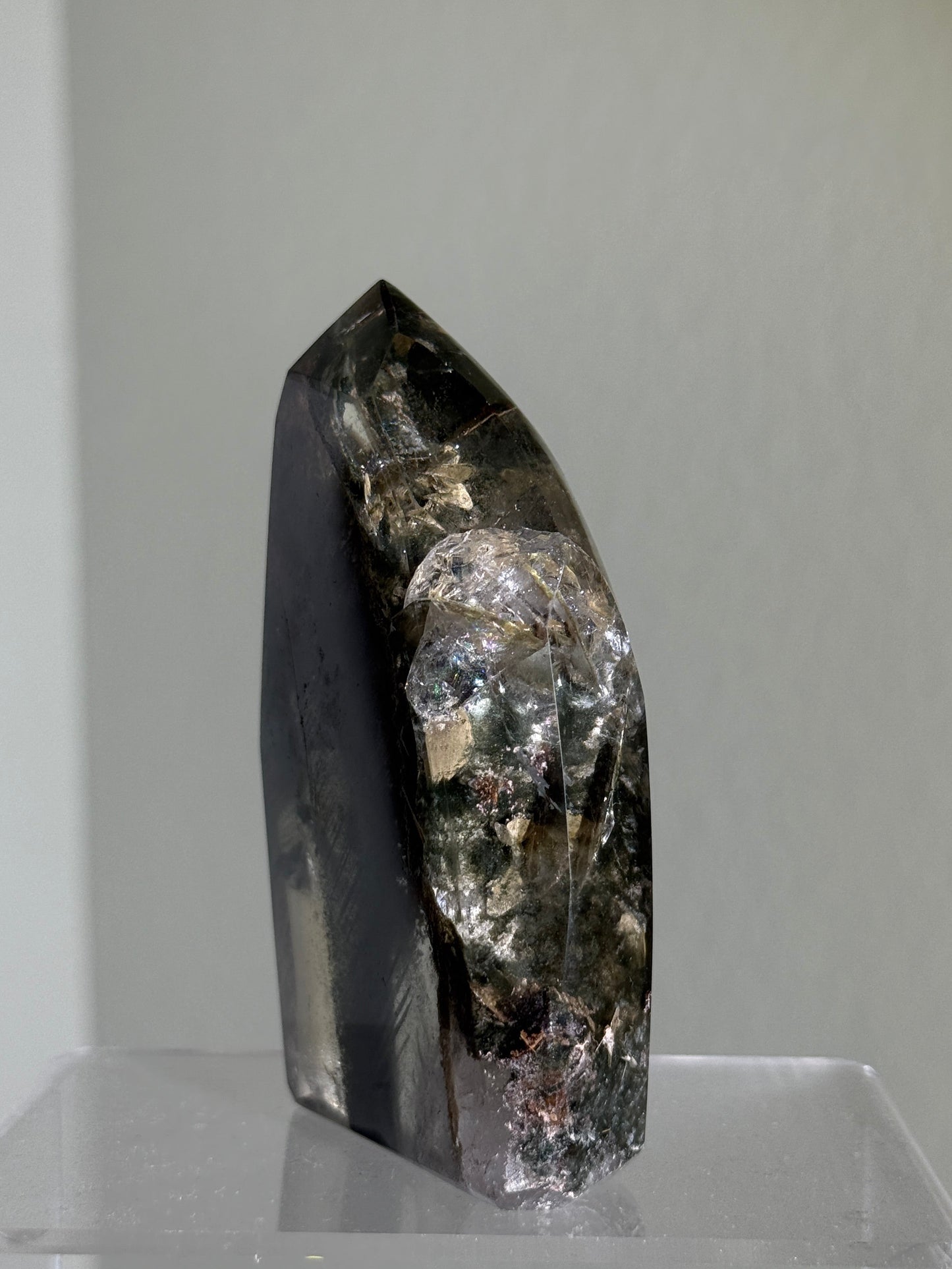 High Quality Rare Garden Quartz Freeform With Mica Inclusion, Zambia