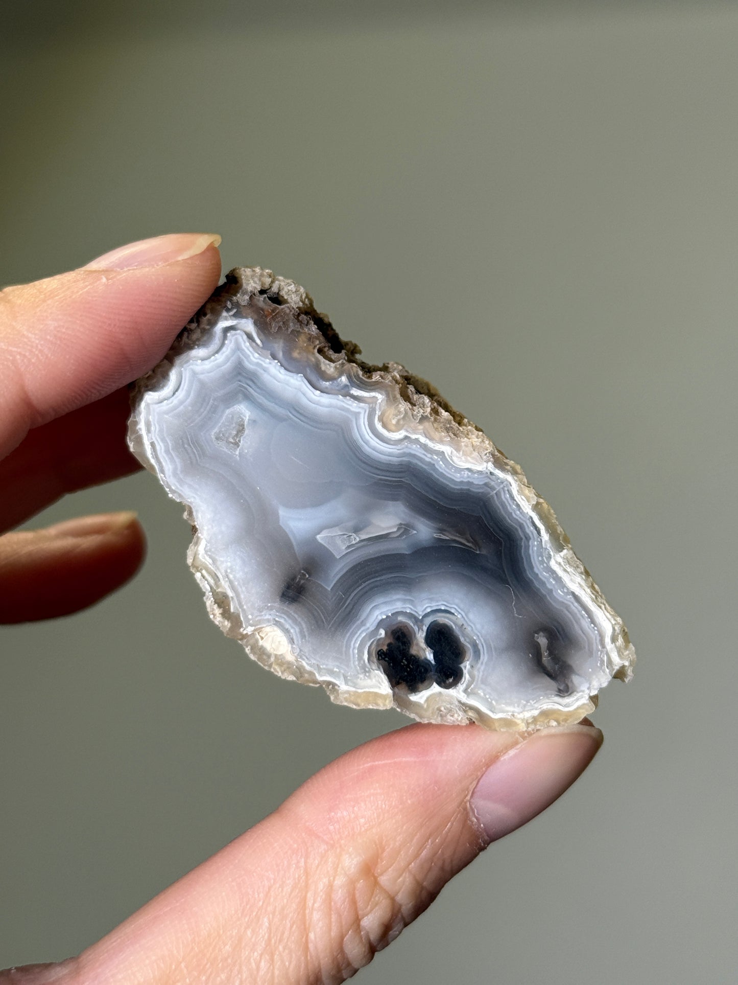 Unique Black White Laguna Agate, Mexico