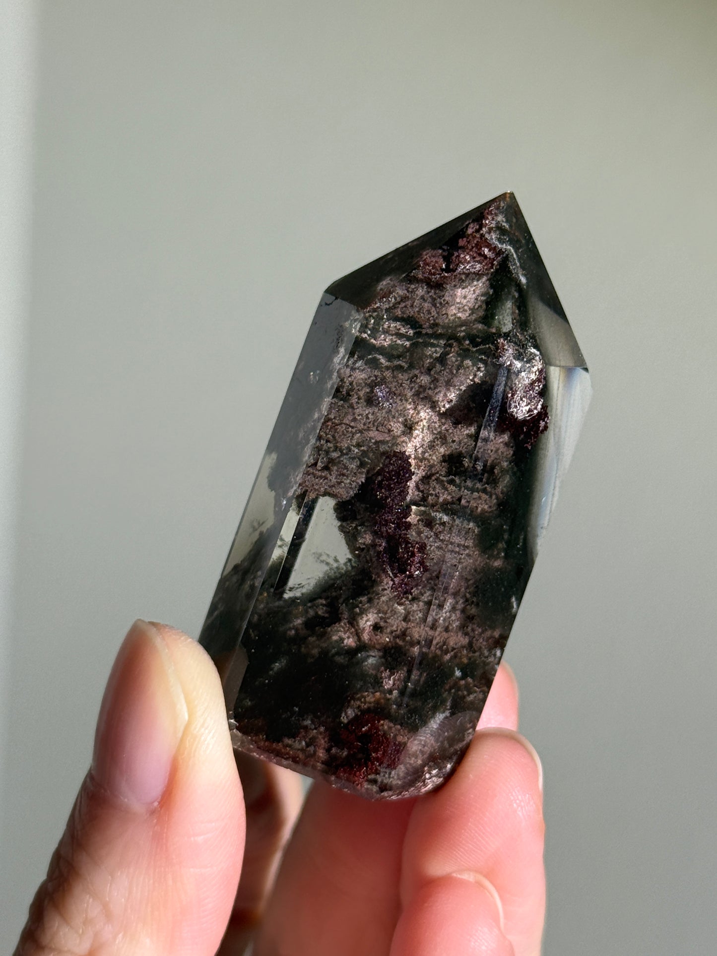 High Quality Purple Green Garden Quartz Tower, Zambia