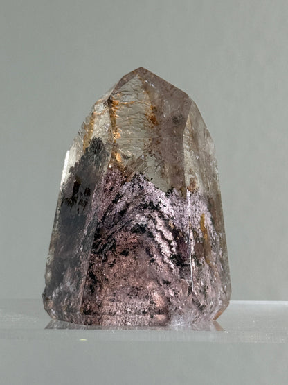 High Quality Large Phantom Pink Garden Quartz Tower, Brazil