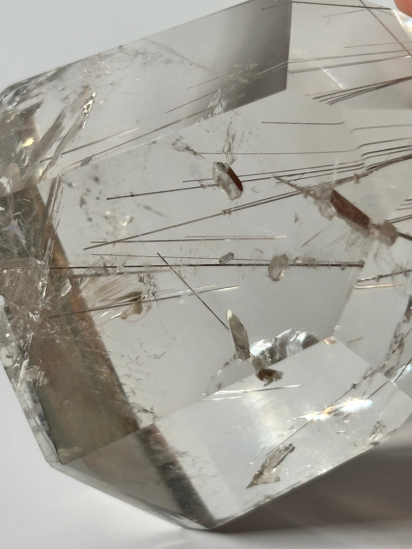 Collector’s Grade Rare Silver Rutile x Manifestation Quartz DTs Tower, Brazil