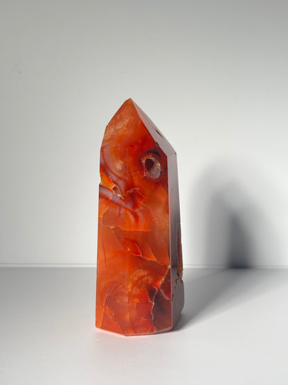 Large Druzy Carnelian Agate Tower, Brazil