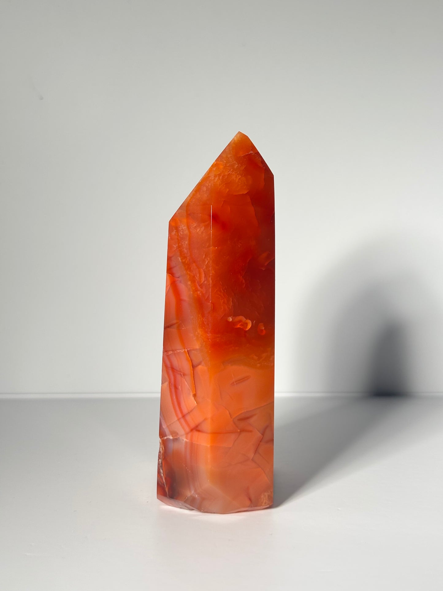 Large Druzy Carnelian Agate Tower, Brazil