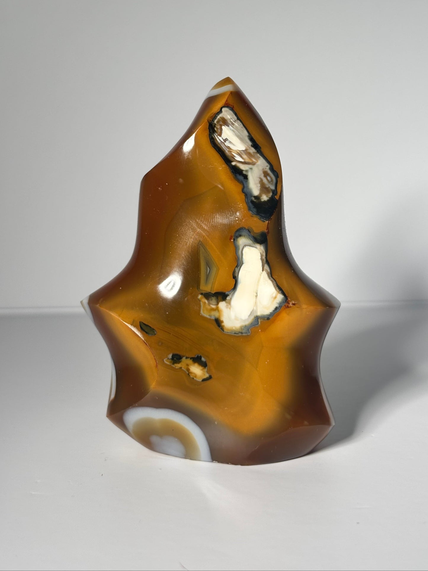 Funky Orca Carnelian Agate Flame, Madagascar