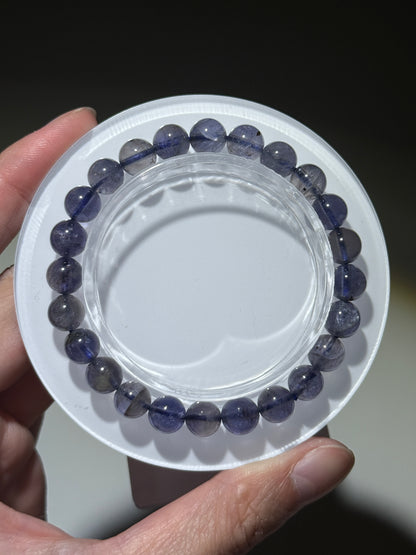 Translucent Iolite Bracelets, 8mm