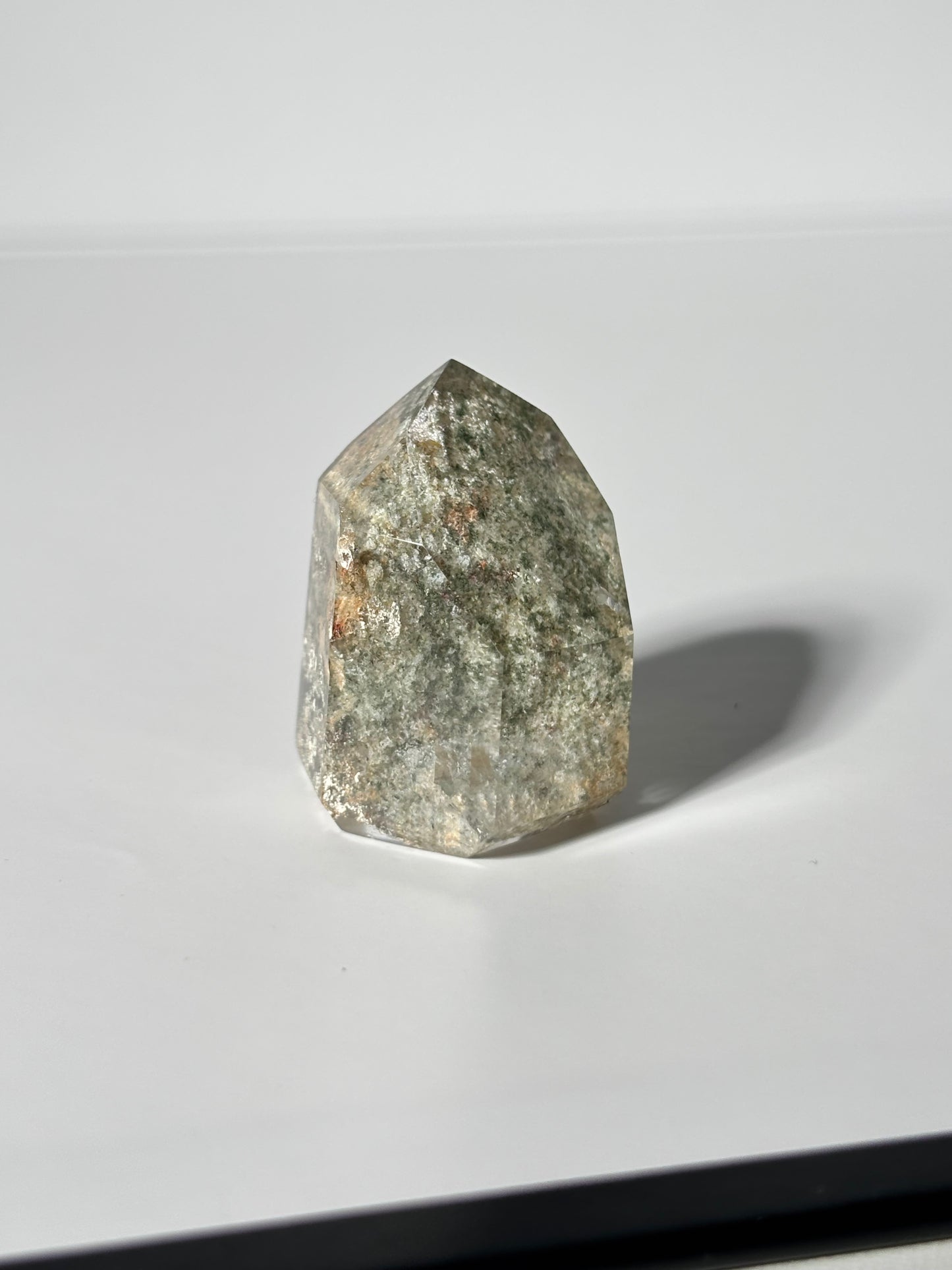 High Quality Water Clear Phantom Lodalite Quartz Tower, Brazil