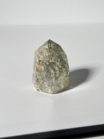 High Quality Water Clear Phantom Lodalite Quartz Tower, Brazil