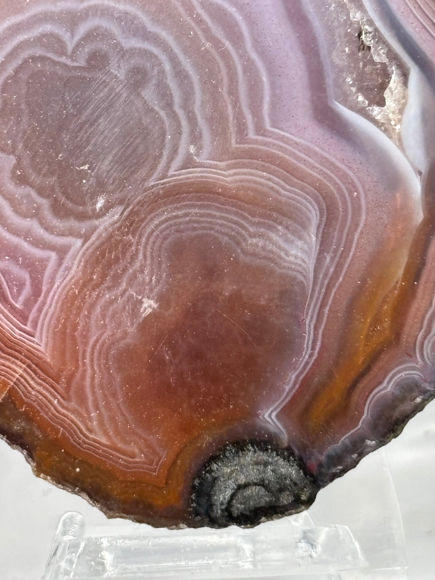 Large Druzy Pink Zhanguo Agate Pair, China
