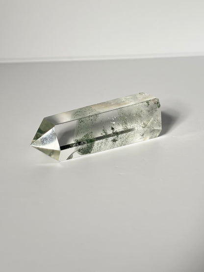 High Quality Water Clear Green Phantom Chlorite Tower, Brazil