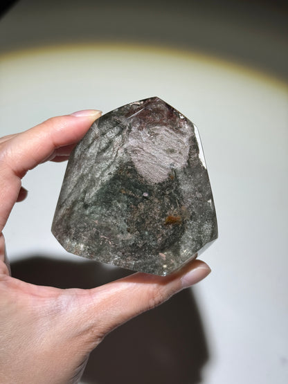 Large Dark Green Garden Quartz Freeform, Zambia