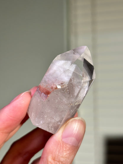 High Quality White Phantom Lodalite Quartz Tower, Brazil