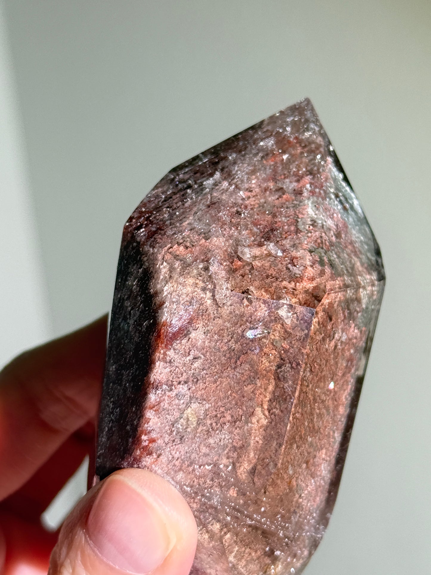 High Quality Large Layered Pink Garden Quartz Tower, Zambia