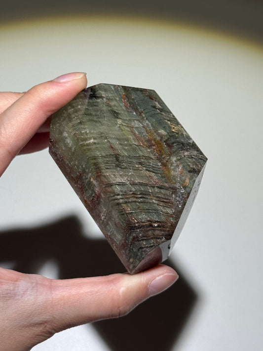 Large Layered Garden Quartz Freeform, Zambia
