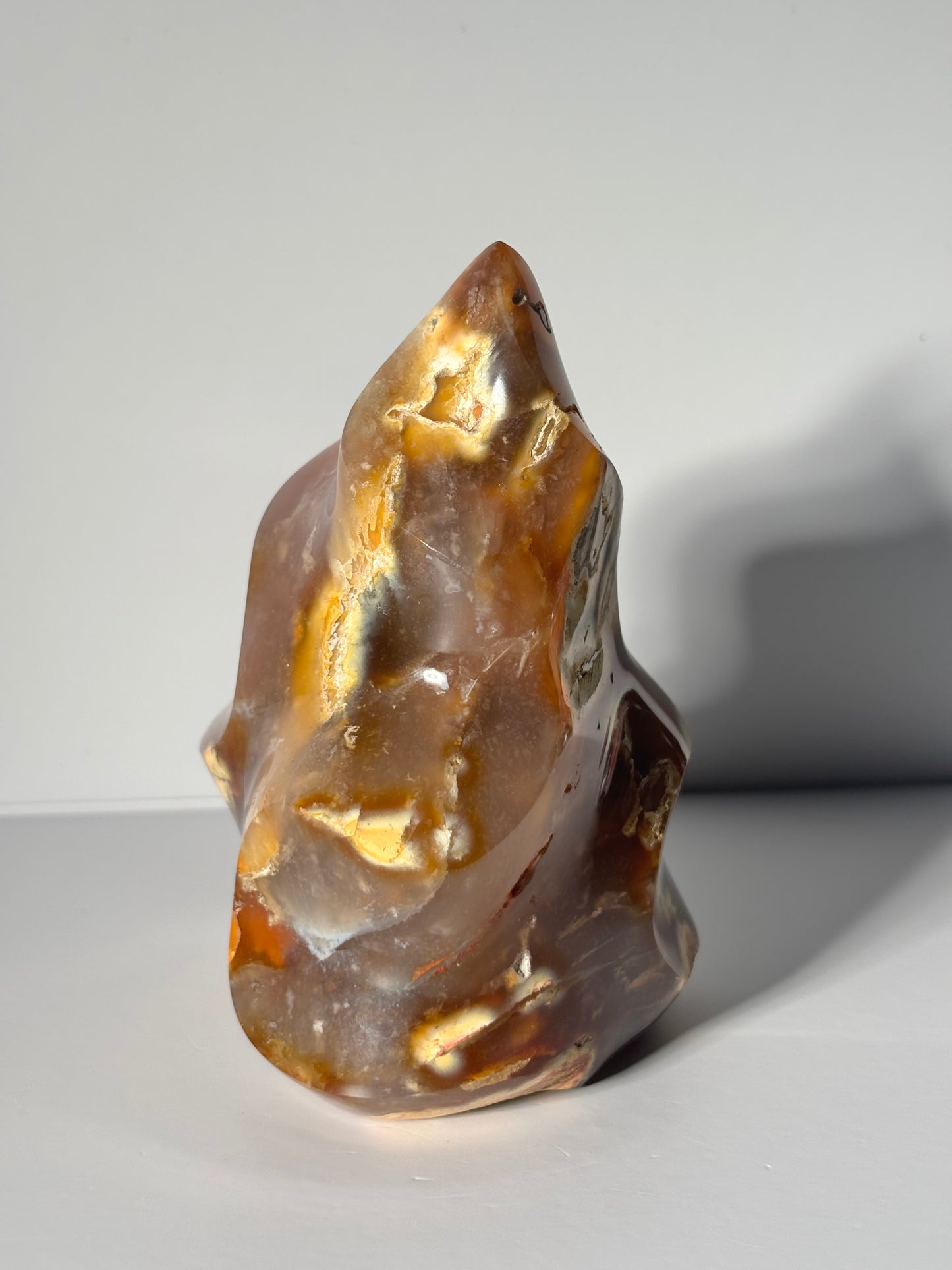 Large Chunky Orca Carnelian Agate Flame, Madagascar