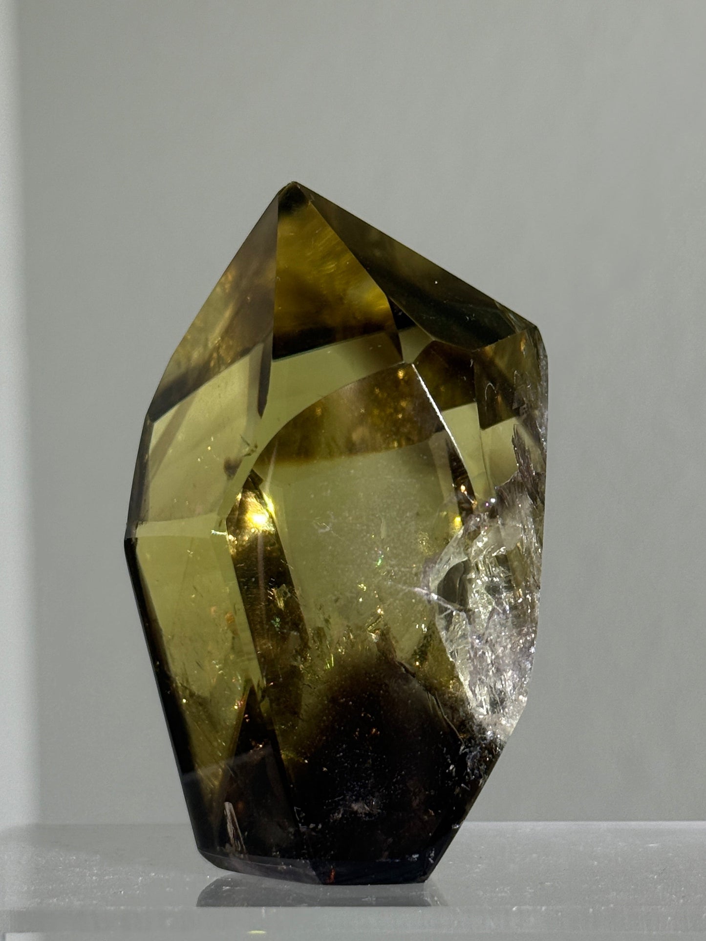 High Quality Phantom Smoky Citrine Tower, Brazil