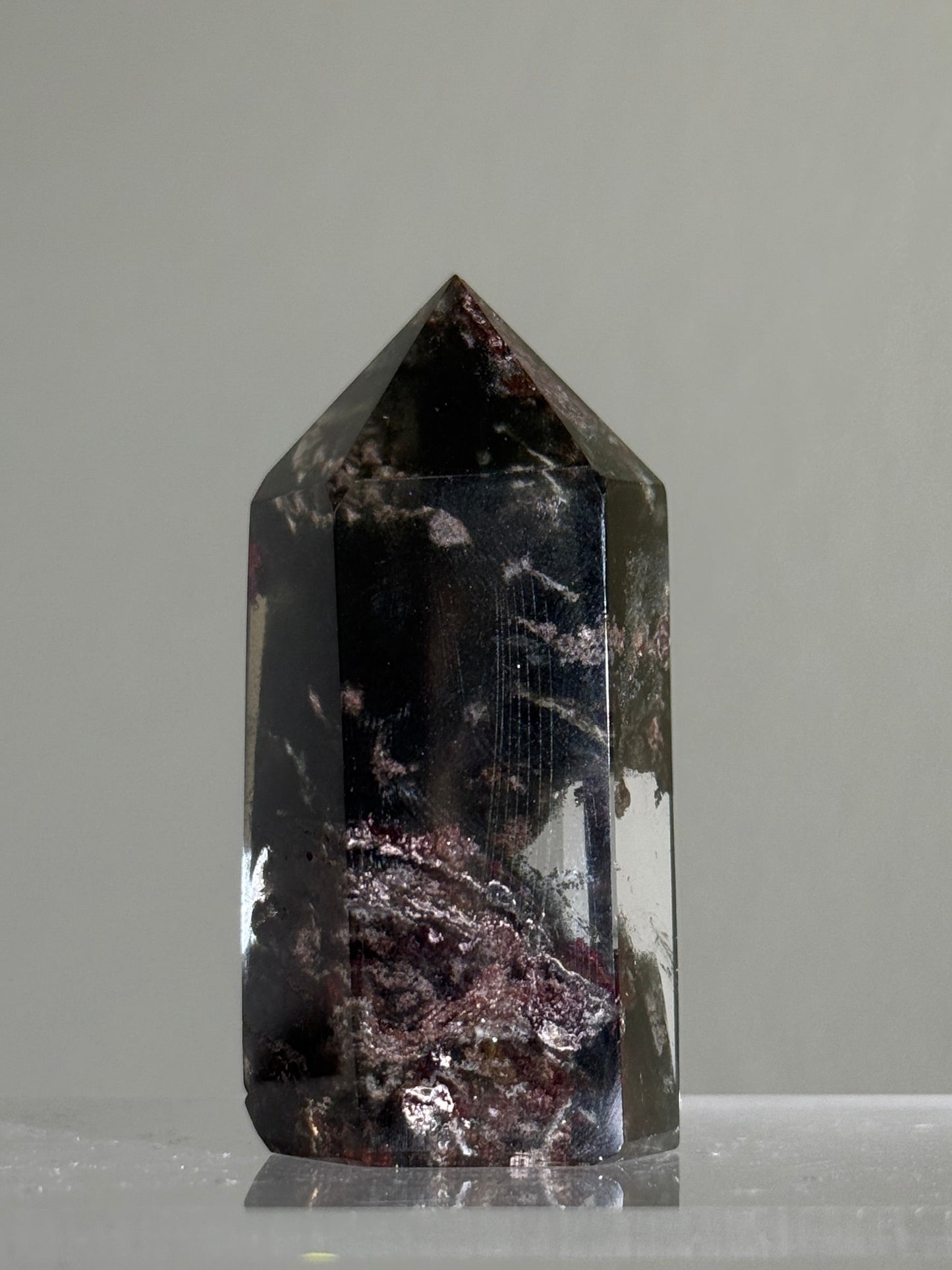 High Quality Purple Green Garden Quartz Tower, Zambia