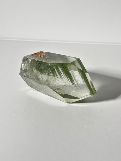 Large Chunky Green Phantom Chlorite Tower, Brazil