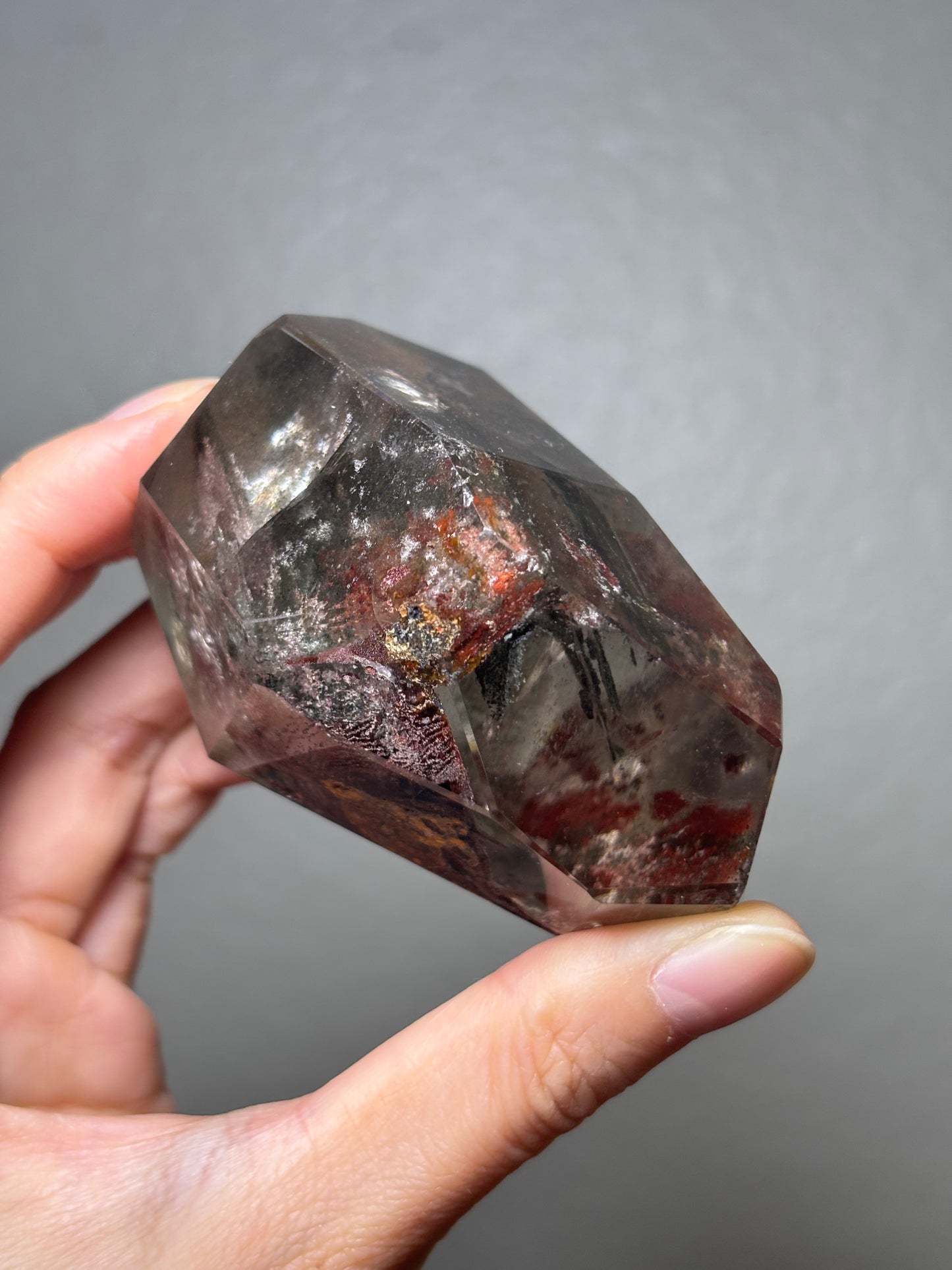 Large Colorful Garden Quartz Freeform With Rainbow, Zambia